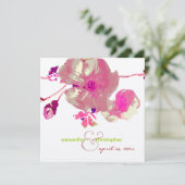 Hogwood/Rosa/Lila/Hochzeit Einladung (Stehend Vorderseite)