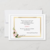 Hogwood Swag Danke Karte (Rückseite)