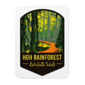 Hoh Rain Forest Olympischer Nationalpark Magnet (Vertikal)