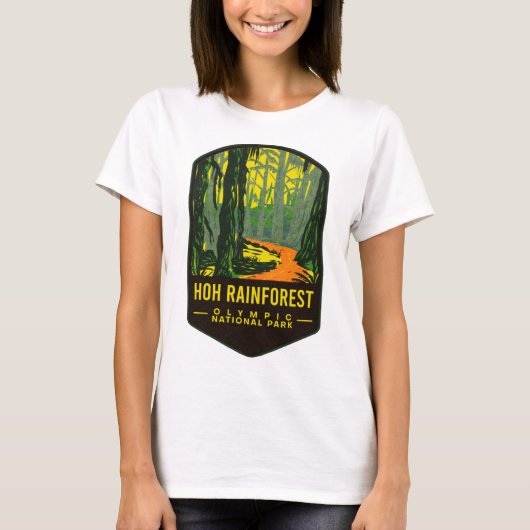 Hoh Rain Forest Olympischer Nationalpark T-Shirt (Vorderseite)