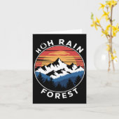 Hoh Rain Forest Rainforest Olympischer Nationalpar Karte (Gelbe Blume)