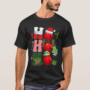 Hohabo Santa Elf Rentier Bowling Bylls und Christu T-Shirt