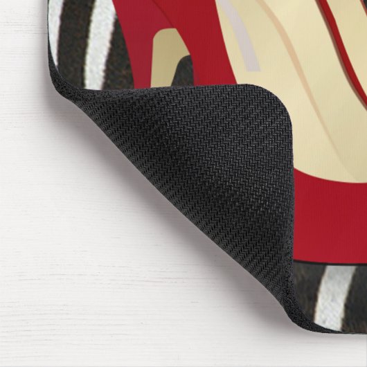 hohe Absätze rot Mousepad (Ecke)