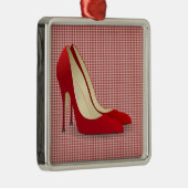 hohe Absätze rot Ornament Aus Metall (Rechts)