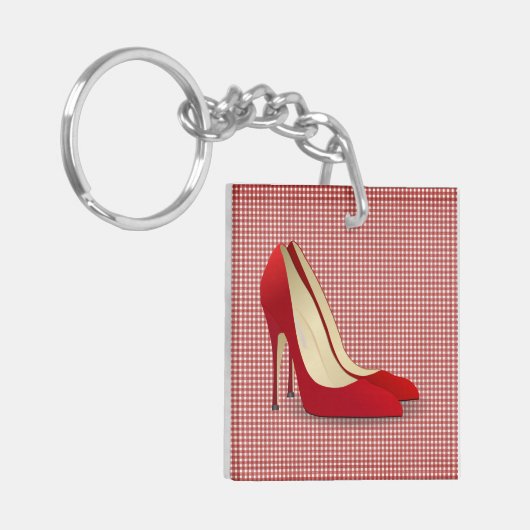hohe Absätze rot Schlüsselanhänger (Vorderseite links)