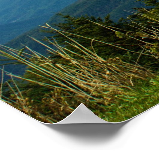 Höhe am Monte Mitchell Poster (Ecke)