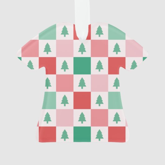 Höhe ändern | Ribbon Height Weihnachten Ornament (Rückseite)