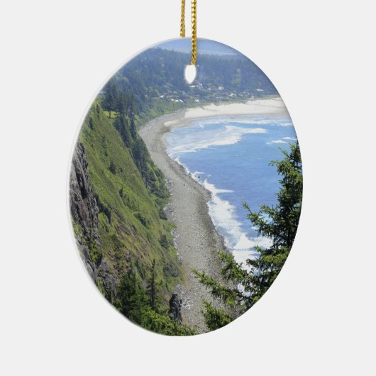 Hohe Ansicht von Oregon-Küste Keramik Ornament (Rechts)