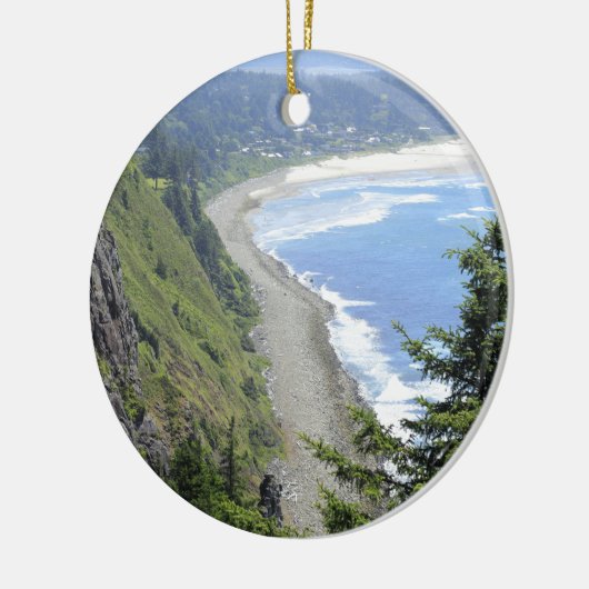 Hohe Ansicht von Oregon-Küste Keramik Ornament (Links)