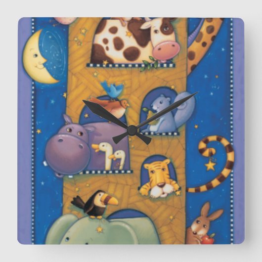 Hohe Arche Quadratische Wanduhr (Vorderseite)