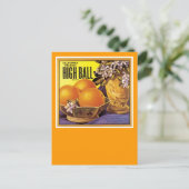 Hohe Ball-Kalifornien-Orangen Postkarte (Stehend Vorderseite)