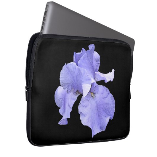 Hohe bärtige lila Iris Laptopschutzhülle (Vorne Rechts)