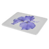 Hohe bärtige lila Iris Schneidebrett (Ecke)