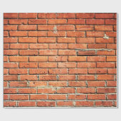 Hohe Belastung durch rote orangefarbene Ziegelmaue Geschenkpapier (Flach)