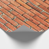 Hohe Belastung durch rote orangefarbene Ziegelmaue Geschenkpapier (Ecke)