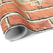 Hohe Belastung durch rote orangefarbene Ziegelmaue Geschenkpapier (Rolleneckpunkt)