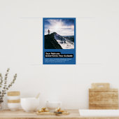 Höhe bestimmt Höhe Motivierend Poster (Küche)