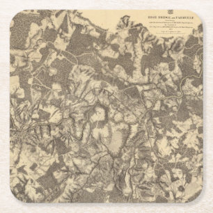 Hohe Brücke und Virginia Rechteckiger Pappuntersetzer