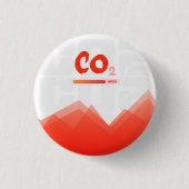 Hohe CO2-Verschmutzung, farbig Button (Vorderseite)