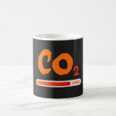 Hohe CO2-Verschmutzung, farbig Kaffeetasse (Mittel)