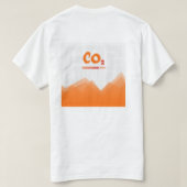 Hohe CO2-Verschmutzung, farbig T-Shirt (Design Rückseite)