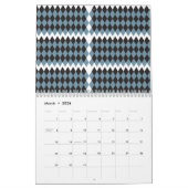 hohe Darstellung von Damast-Grafik-Gras, Kalender (Mär 2026)