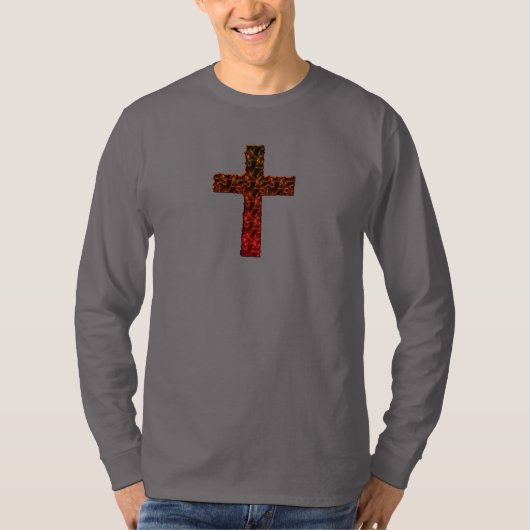 HOHE DEFINITION, LODERNDES CHRISTLICHES KREUZ T-Shirt (Vorderseite)