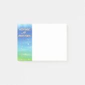 Höhe der Dankbarkeit mit Sternenhimmel Post-it Klebezettel (Vorderseite)