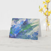 Hohe" der Gruß-Karte "der Brandung Karte (Gelbe Blume)