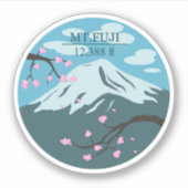 Höhe des Fuji Aufkleber (Vorderseite)
