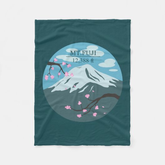 Höhe des Fuji Fleecedecke (Vorderseite)