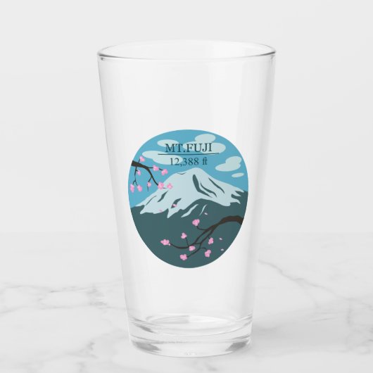Höhe des Fuji Glas (Vorderseite)