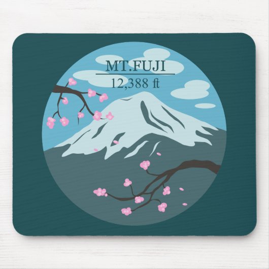 Höhe des Fuji Mousepad (Vorne)