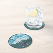 Höhe des Fuji Runder Pappuntersetzer (Vor Ort)