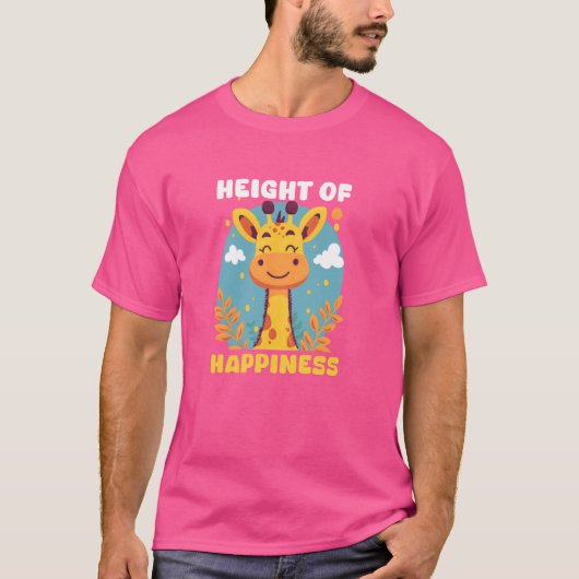 Höhe des Geschmacksmusters für Glück T-Shirt (Vorderseite)