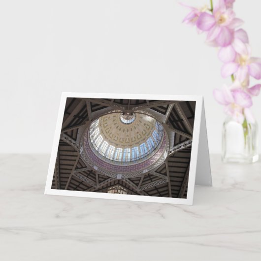 Höhe des Mercado Central, Valencia, España Karte (Orchidee)