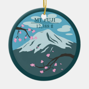 Höhe des Mt. Fuji Keramik Ornament