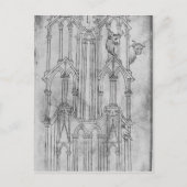 Höhe des Turms der Kathedrale Postkarte (Vorderseite)