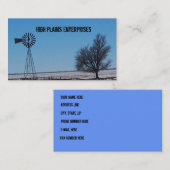 Hohe Ebenen-Windmühlen-Visitenkarte Visitenkarte (Vorne/Hinten)