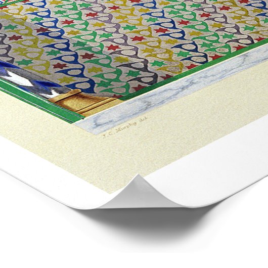 Höhe einer Alkove im Pateo del Agua, Alha Poster (Ecke)