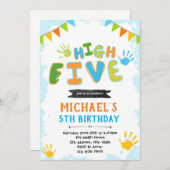 Hohe Einladung zu fünf Jahren (Vorne/Hinten)