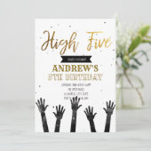 Hohe Einladung zu fünf Jahren (Stehend Vorderseite)