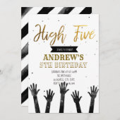 Hohe Einladung zu fünf Jahren (Vorne/Hinten)