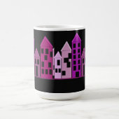 Hohe Farbige Gebäude Kaffeetasse (Mittel)