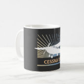 Hohe Flügel-Flugzeuge Kaffeetasse (Vorderseite Links)