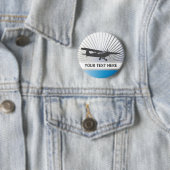 Hohe Flügel Taildragger Flugzeuge Button (Beispiel)