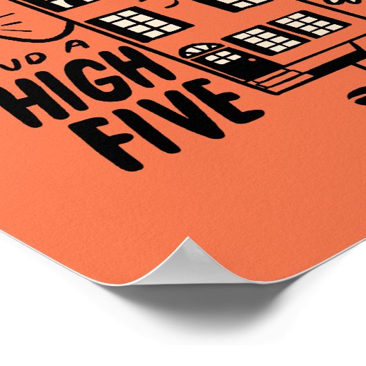 Hohe Fünf Poster (Ecke)