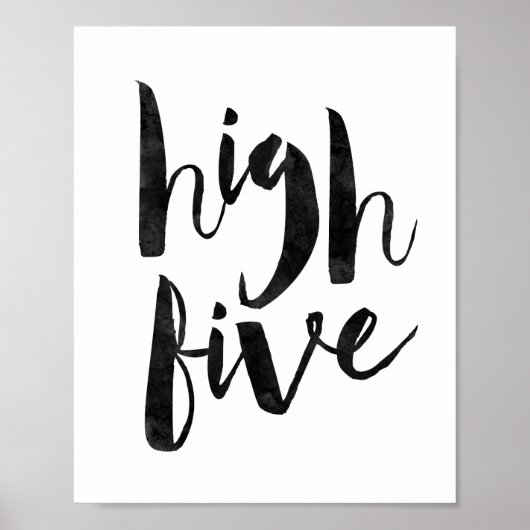 Hohe Fünf Poster (Vorne)