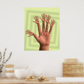 Hohe Fünf Poster (Küche)