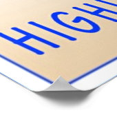 Hohe Fünf Poster (Ecke)